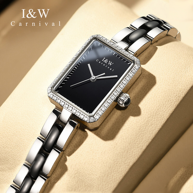 Luxury Lifestyle Brand - カーニバルブランドハイエンドシリーズファッションレディースドレスクォーツ時計高級ステンレス鋼防水エレガントなレディース腕時計モントレ