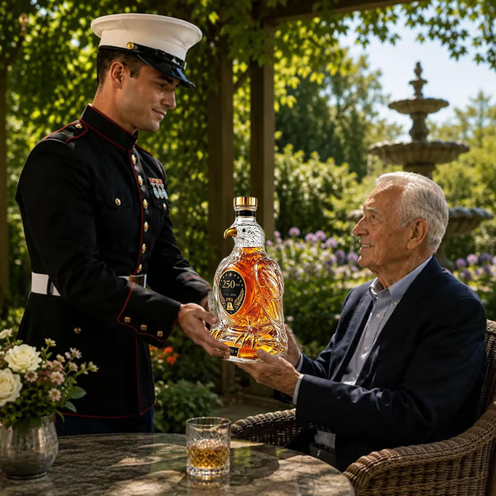 Glass Decanter Whiskey - アメリカンイーグル 250 周年記念ボトル クリスタルガラス ワインデカンターボトル マジックエアレーター