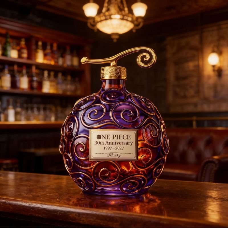 Glass Decanter Whiskey - ワンピース30周年記念高硼珪酸ガラス製ウイスキーデキャンタコレクタブルグレード装飾ワインカラフェ