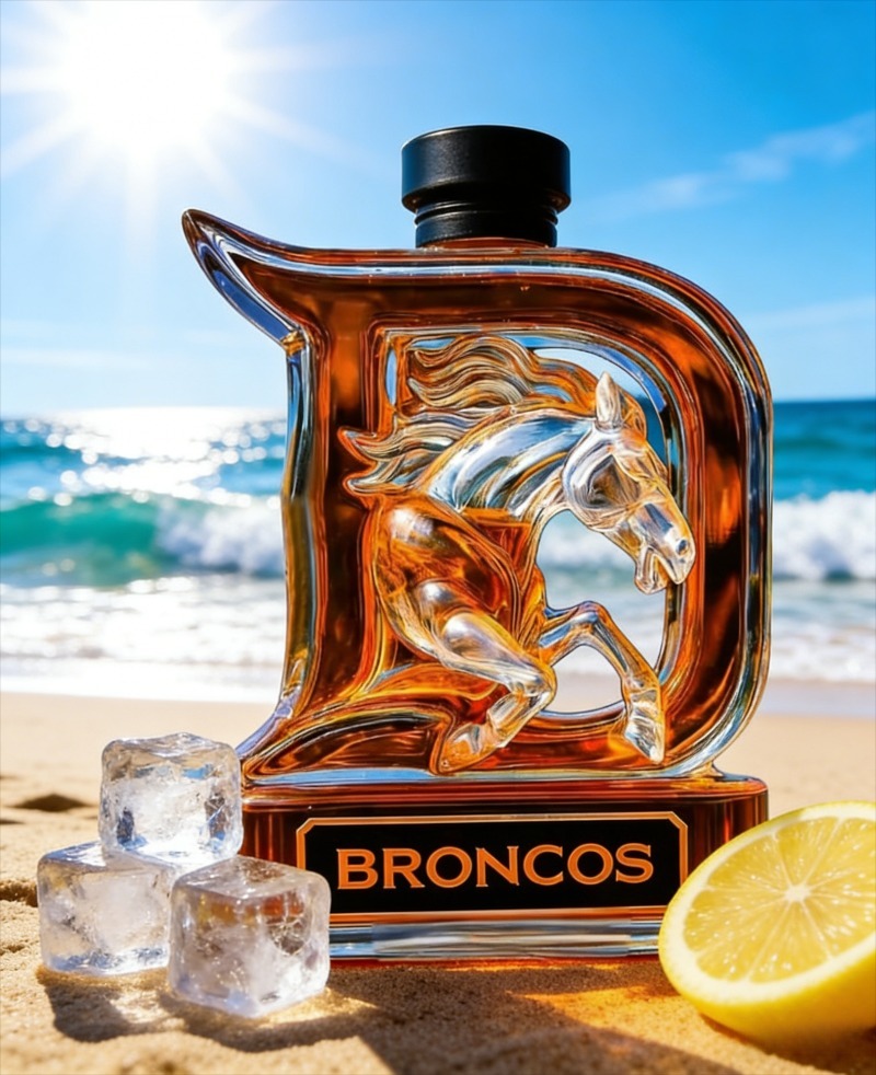 Glass Decanter Whiskey - 斬新な3D馬デザインのガラスデカンター、王冠型の栓付きウイスキーボトル、スポーツ愛好家のための男の部屋のバー装飾