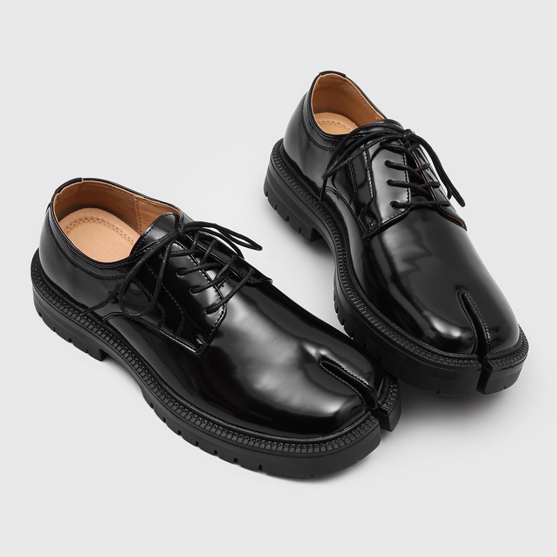高級ブランドスプリットトゥダービーシューズ男性革カジュアルレ - Luxury Lifestyle Brand のレビューと価格