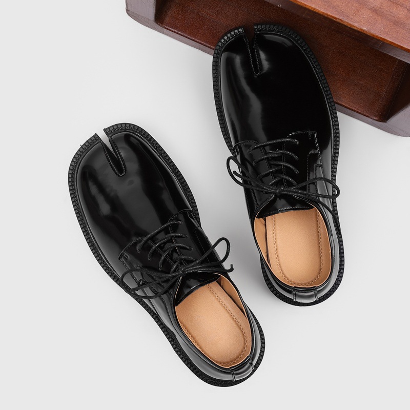 高級ブランドスプリットトゥダービーシューズ男性革カジュアルレ - Luxury Lifestyle Brand のレビューと価格