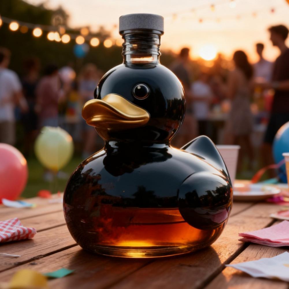 アヒルの形をしたウイスキーボトル、ガラス製アニマルデカンタ、 - Glass Decanter Whiskey のレビューと価格