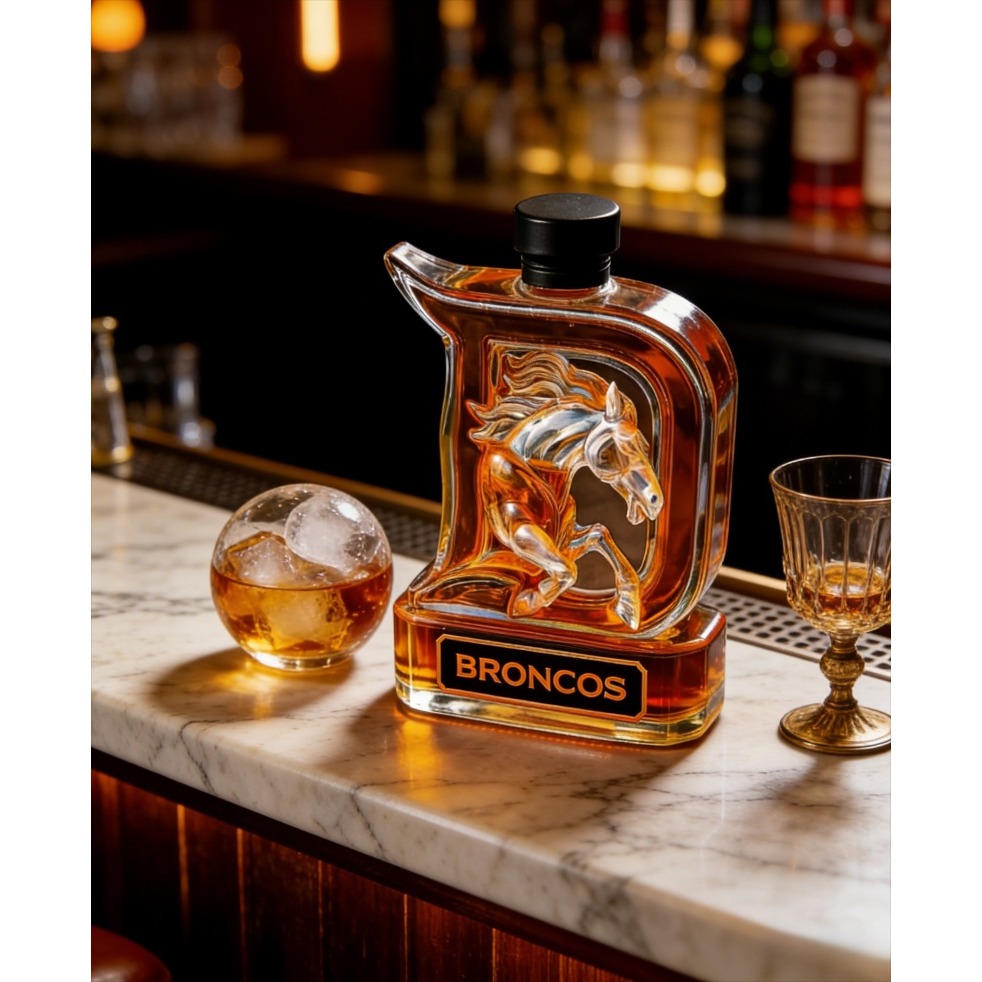 斬新な3D馬デザインのガラスデカンター、王冠型の栓付きウイス - Glass Decanter Whiskey のレビューと価格