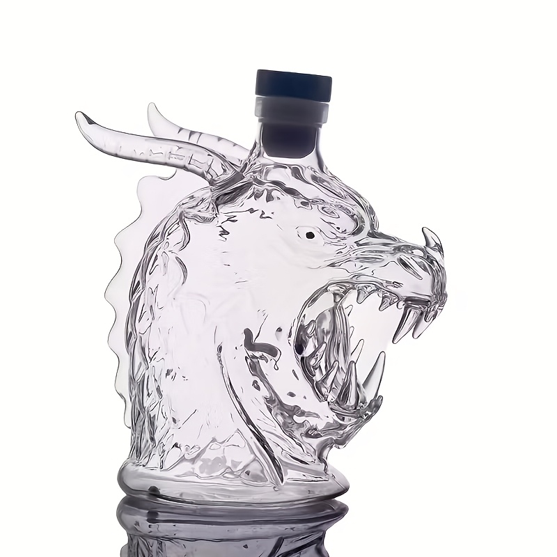ドラゴンヘッド型ワインデキャンタ、10.14オンスのウイスキ - Glass Decanter Whiskey のレビューと価格