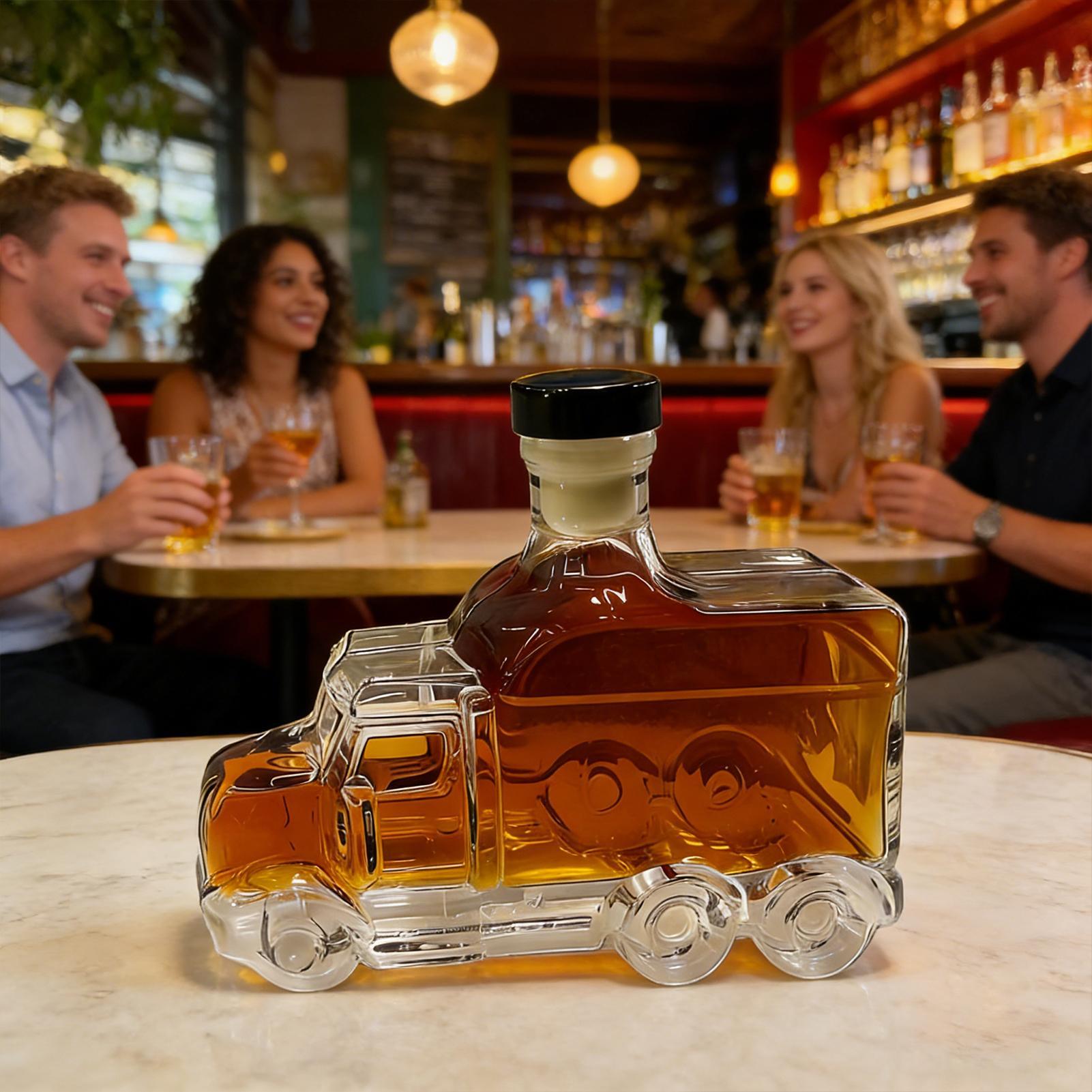 375ml キッチン用ウイスキー/リキュール容器（ストッパー - Glass Decanter Whiskey のレビューと価格