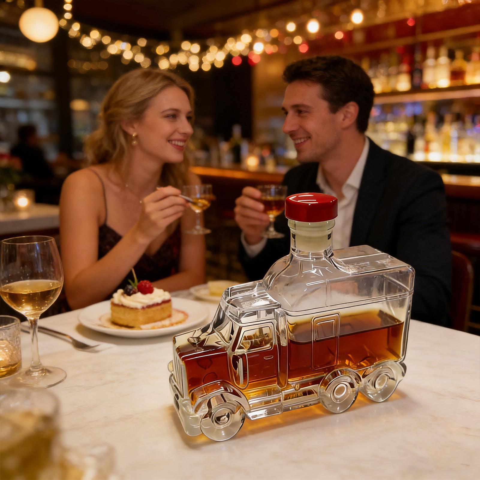 375ml キッチン用ウイスキー/リキュール容器（ストッパー - Glass Decanter Whiskey のレビューと価格