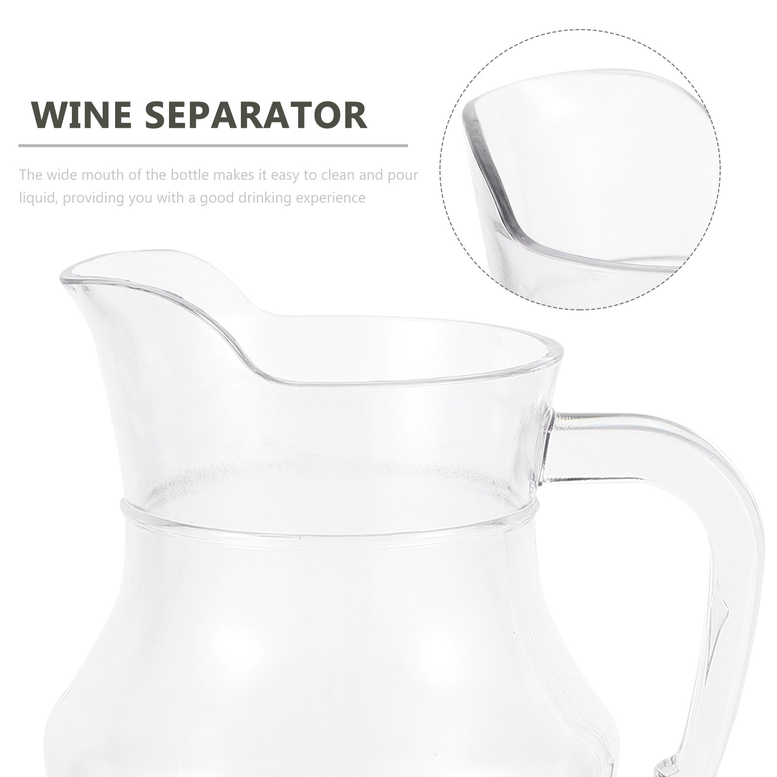 ワイドマウスワインディスペンサー1個、580ml透明ボトル。 - Glass Decanter Whiskey のレビューと価格